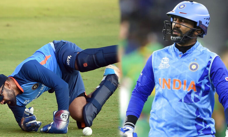 Dinesh Karthik is working hard to survive in the team, practicing with his eyes closed!!