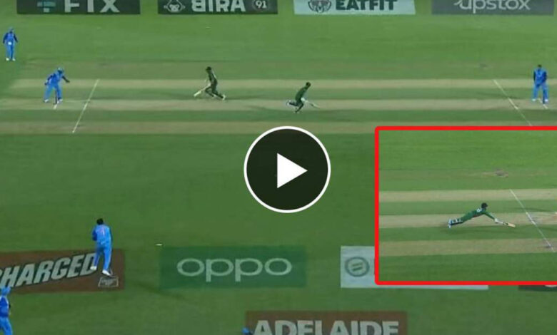 Direct hit from 34 meters away! Rahul changed the complexion of the match by running out Liton