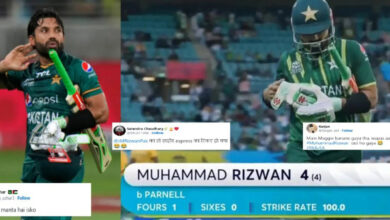 "Rizwan wants to get out in a hurry and return to Karachi", Pakistani wicketkeeper trolled by fans !!