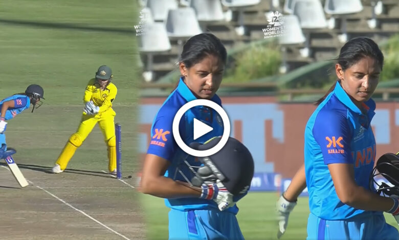 Run out turned the match, Harmanpreet could not control his anger after getting out