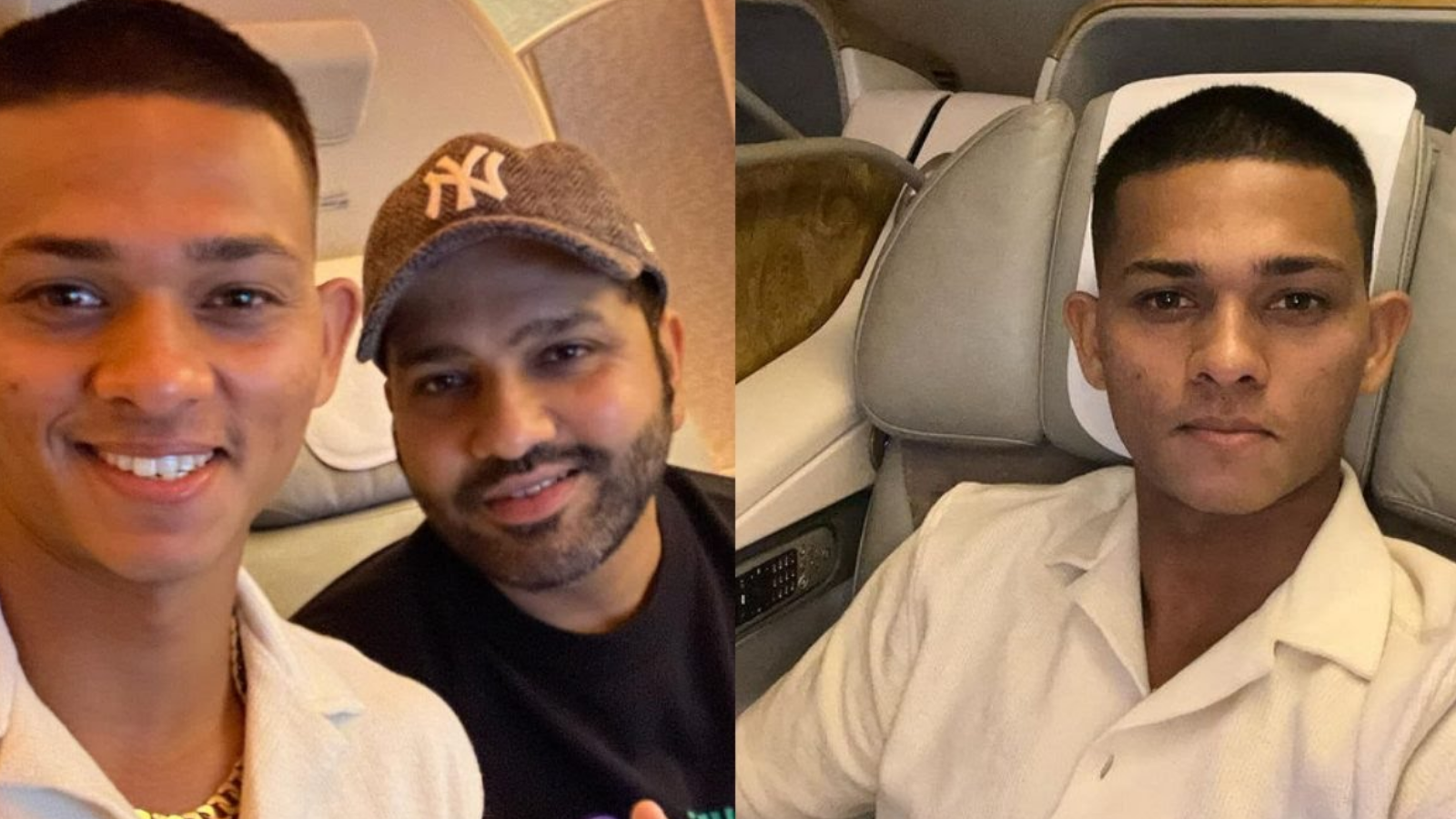 Yashasvi-Jaiswal-And Rohit Sharma Fly To England For Wtc 2023 Final