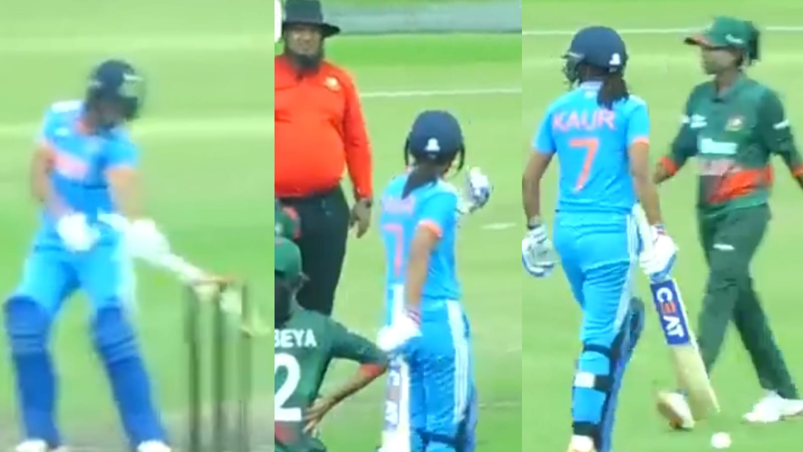 harmanpreet-kaur-abuse-umpire-and-broke-wicket-in-banw-vs-indw-match