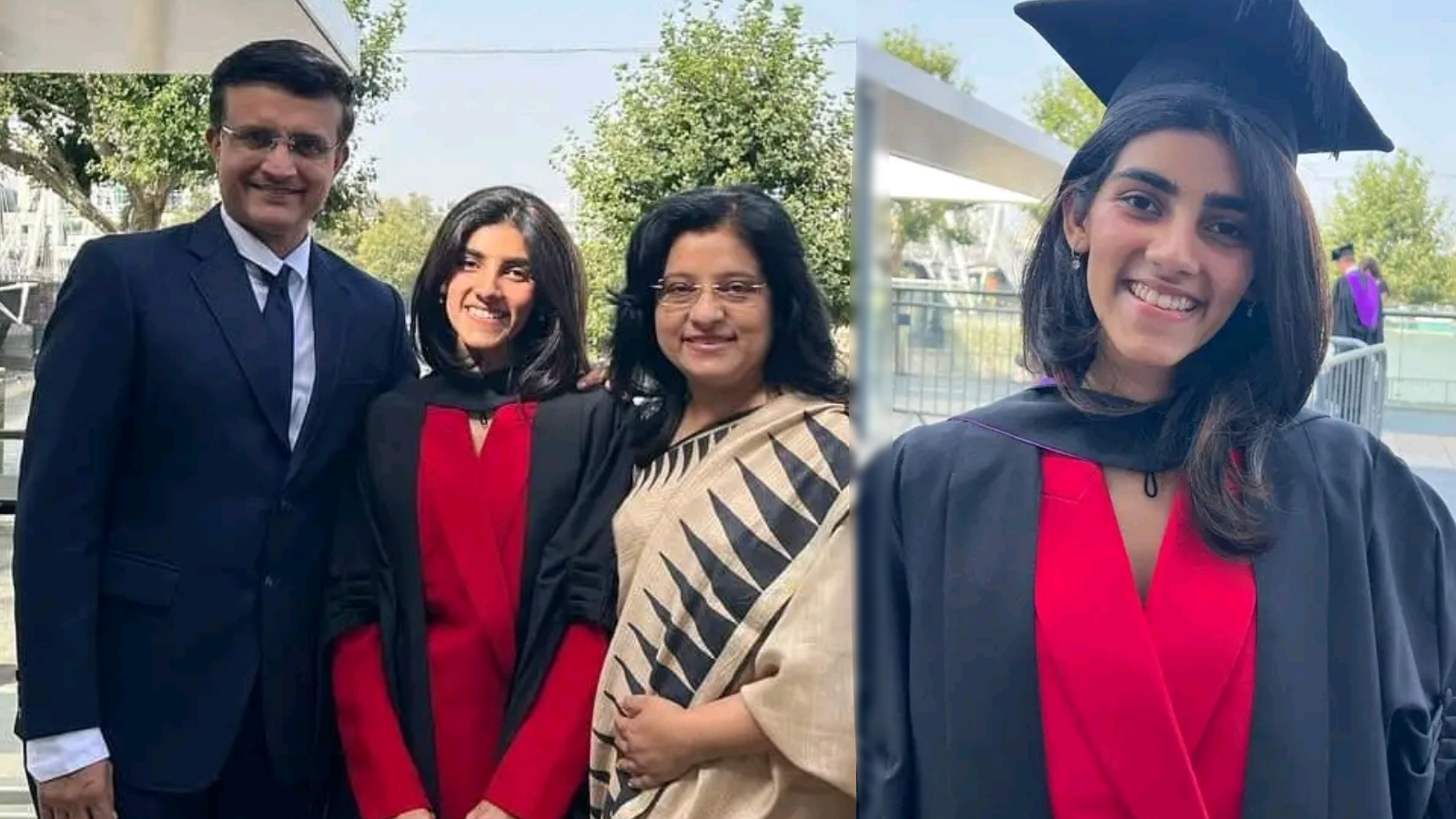 Sourav Ganguly Congratulates Sana Ganguly On Her Convocation Day