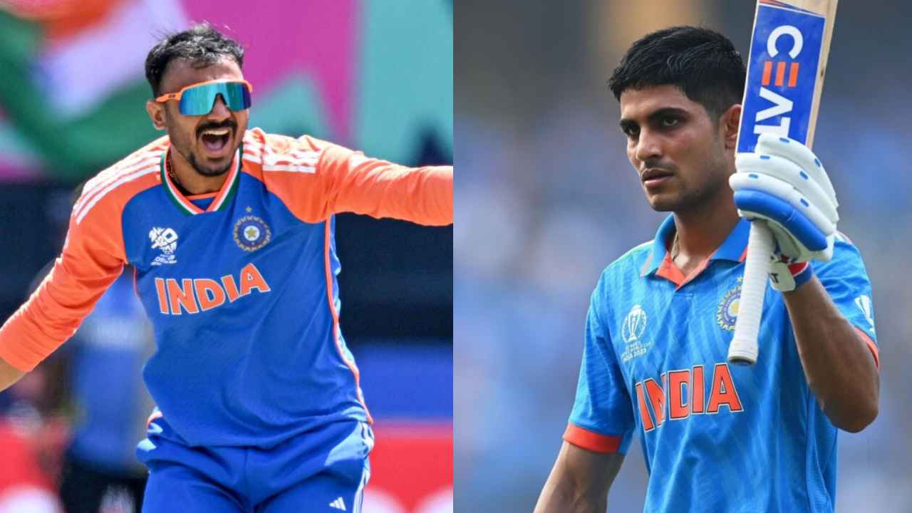 Axar Patel and Shubman Gill, Team India