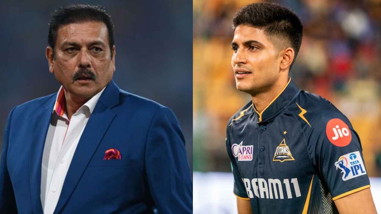 Ravi Shastri and Shubman Gill, Team India
